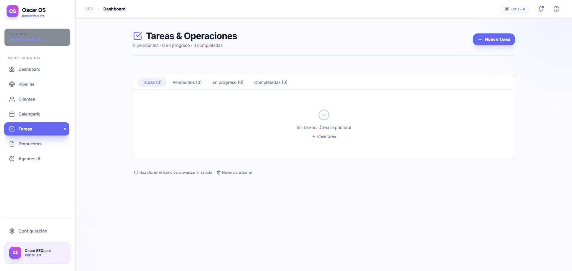 Tareas y Operaciones — AutoProcessX